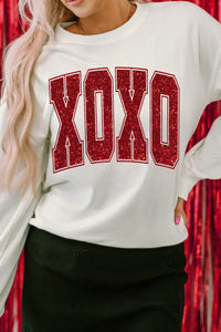 Valentine’s Day XOXO Glitter Sweatshirt