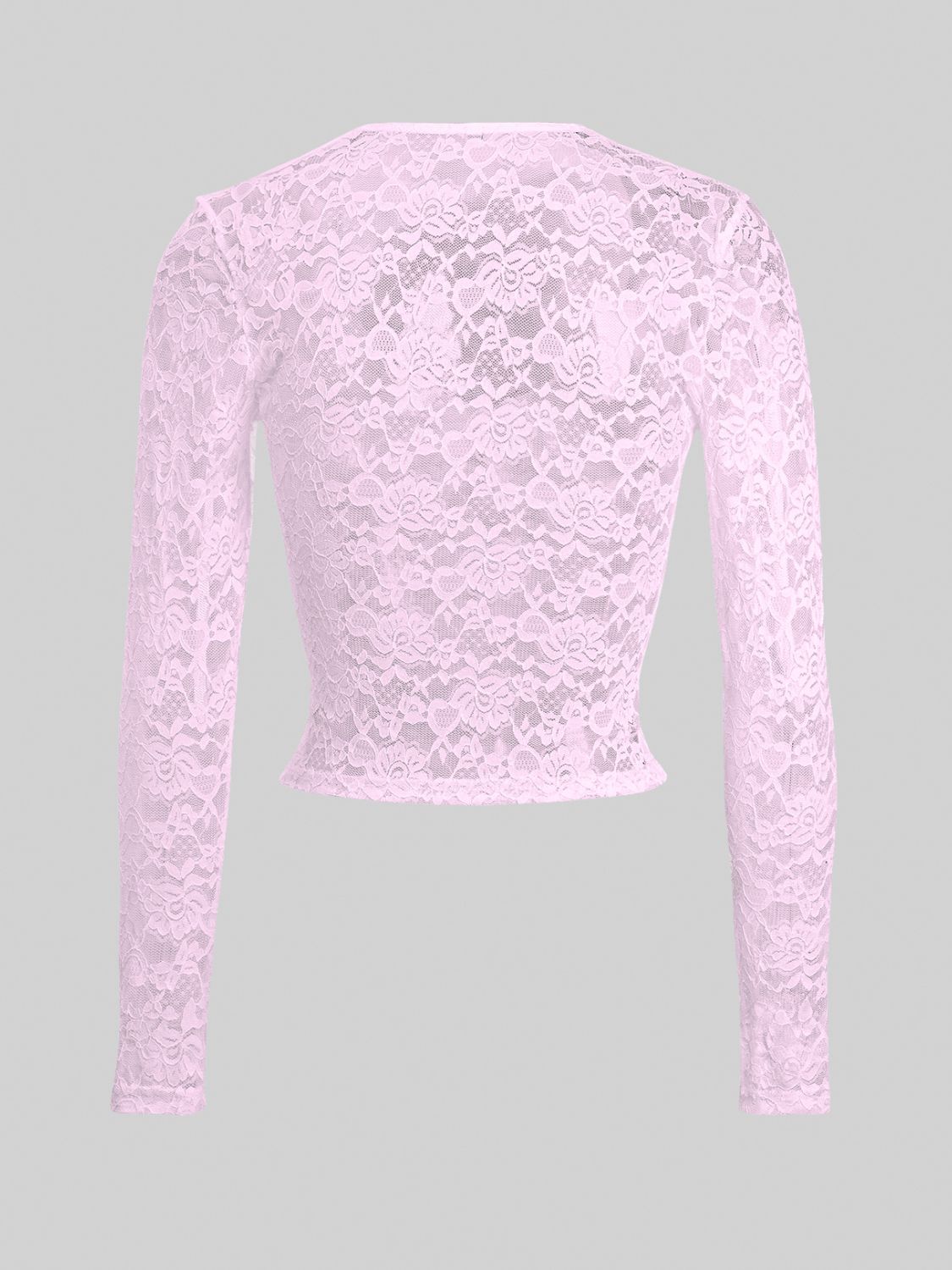 Devine Scoop Neck Long Sleeve Lace Top - Chic Innovations, LLC