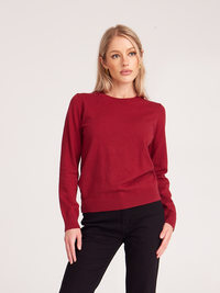 Essential Round-neck Long-sleeved  Sweater HX9E5PQ7CB