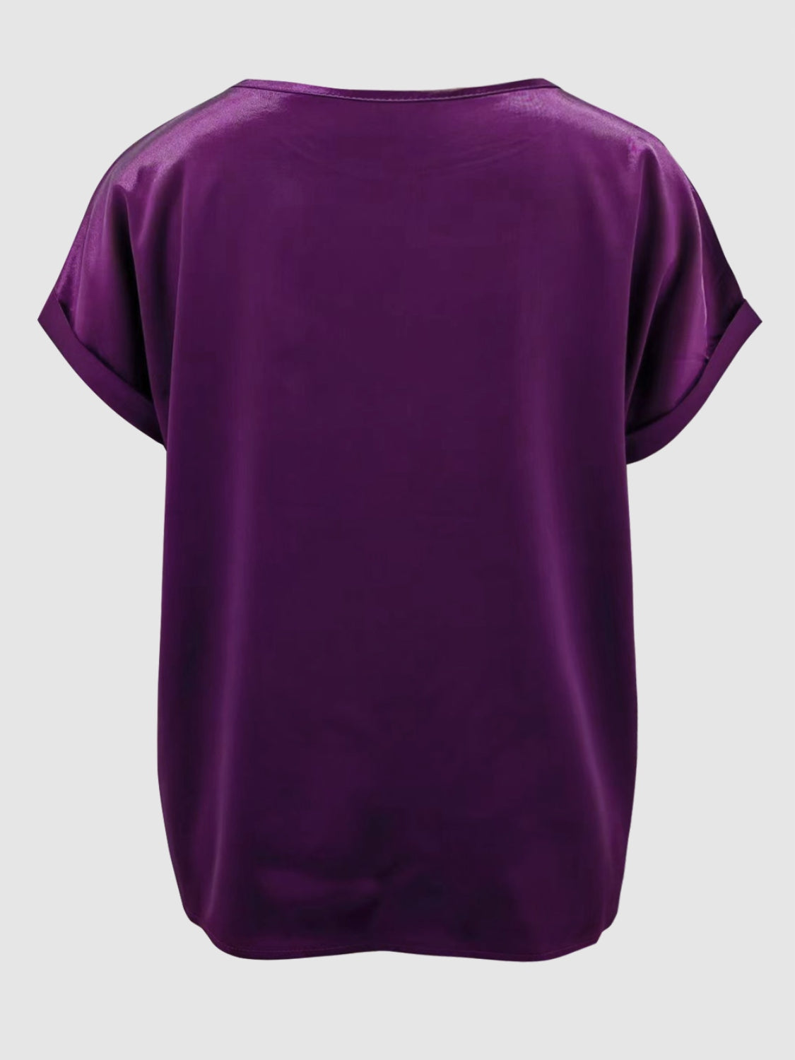 Round Neck Short Sleeve T-Shirt - Chic Innovations, LLC