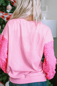 Valentine’s Day Sequin Heart Sweatshirt