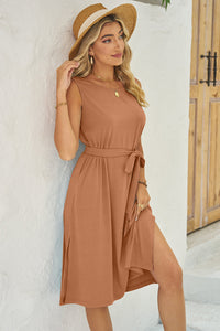 Tied Sleeveless Dress