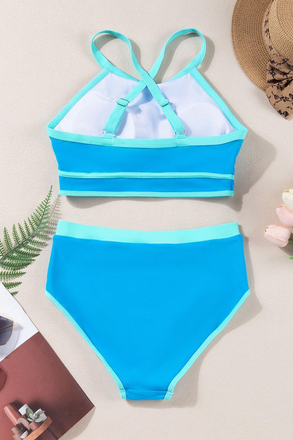 Criss-cross Two-Piece Swim Set