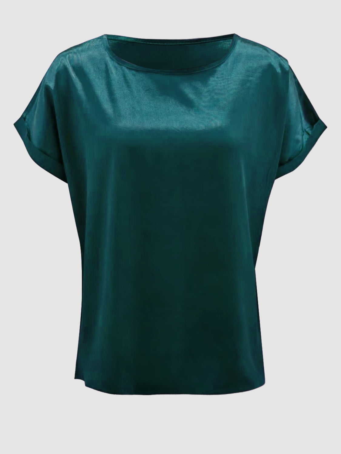 Round Neck Short Sleeve T-Shirt - Chic Innovations, LLC