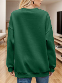 Round Neck Long Sleeve Sweatshirt - Chic Innovations, LLC