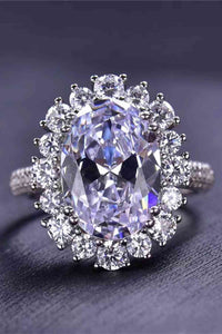 8 Carat Oval Moissanite Ring - Chic Innovations, LLC