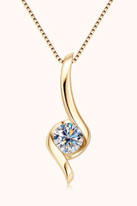 1 Carat Moissanite 925 Sterling Silver Necklace - Chic Innovations, LLC